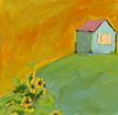 Cottage with Sunflowers